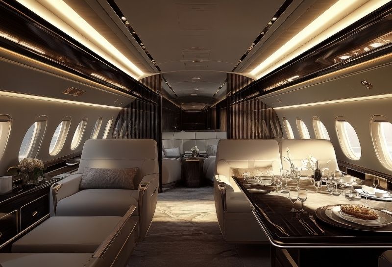 Luxury Business class flight